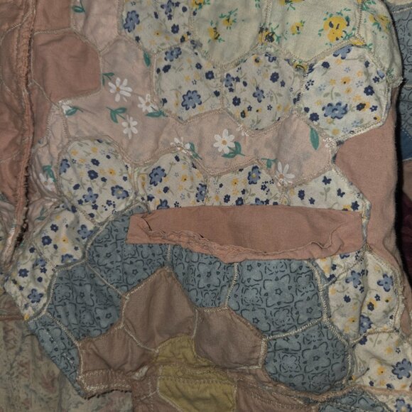 Magnolia Pearl Peach Pink Quilt Tuxedo Tailcoat Jacket Coat - Picture 3 of 10